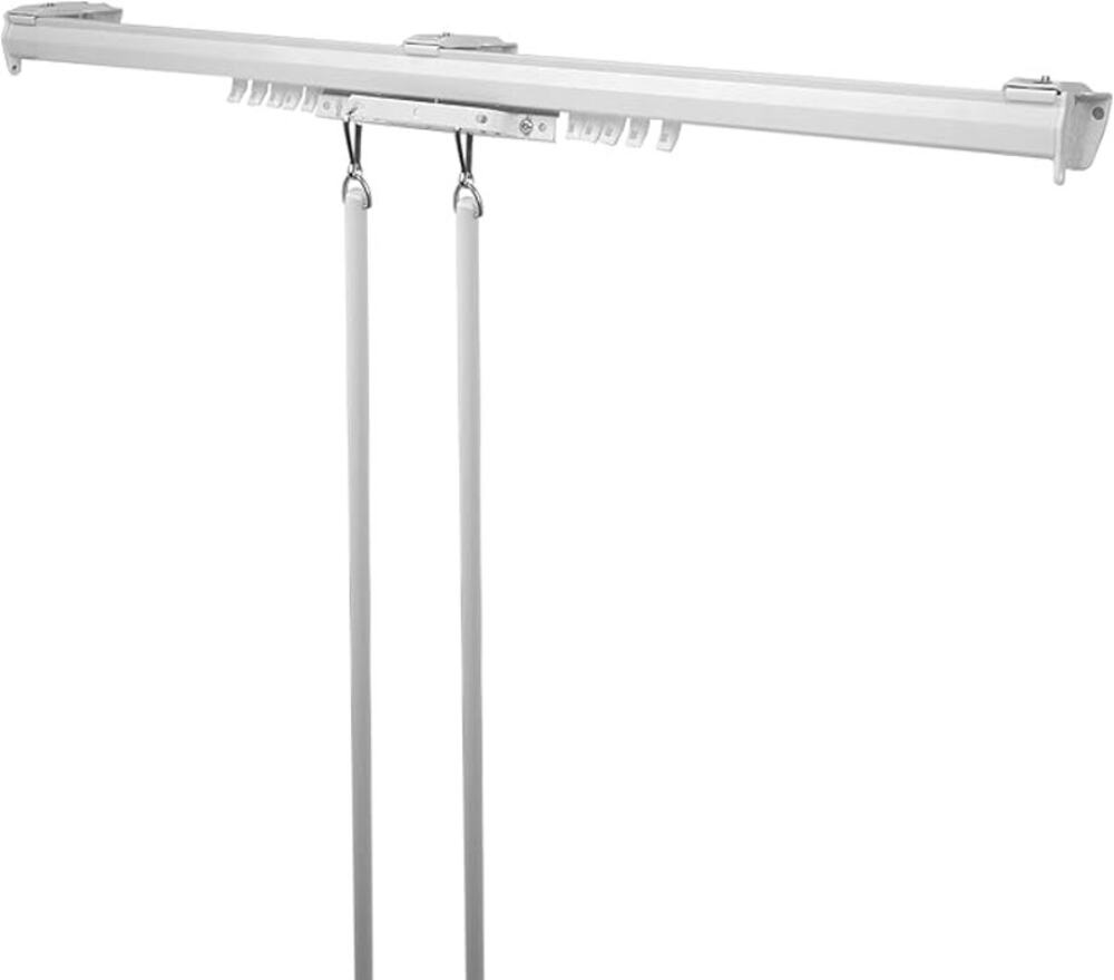 Rod Desyne Baton Draw Traverse Rod 120 to 170 in White